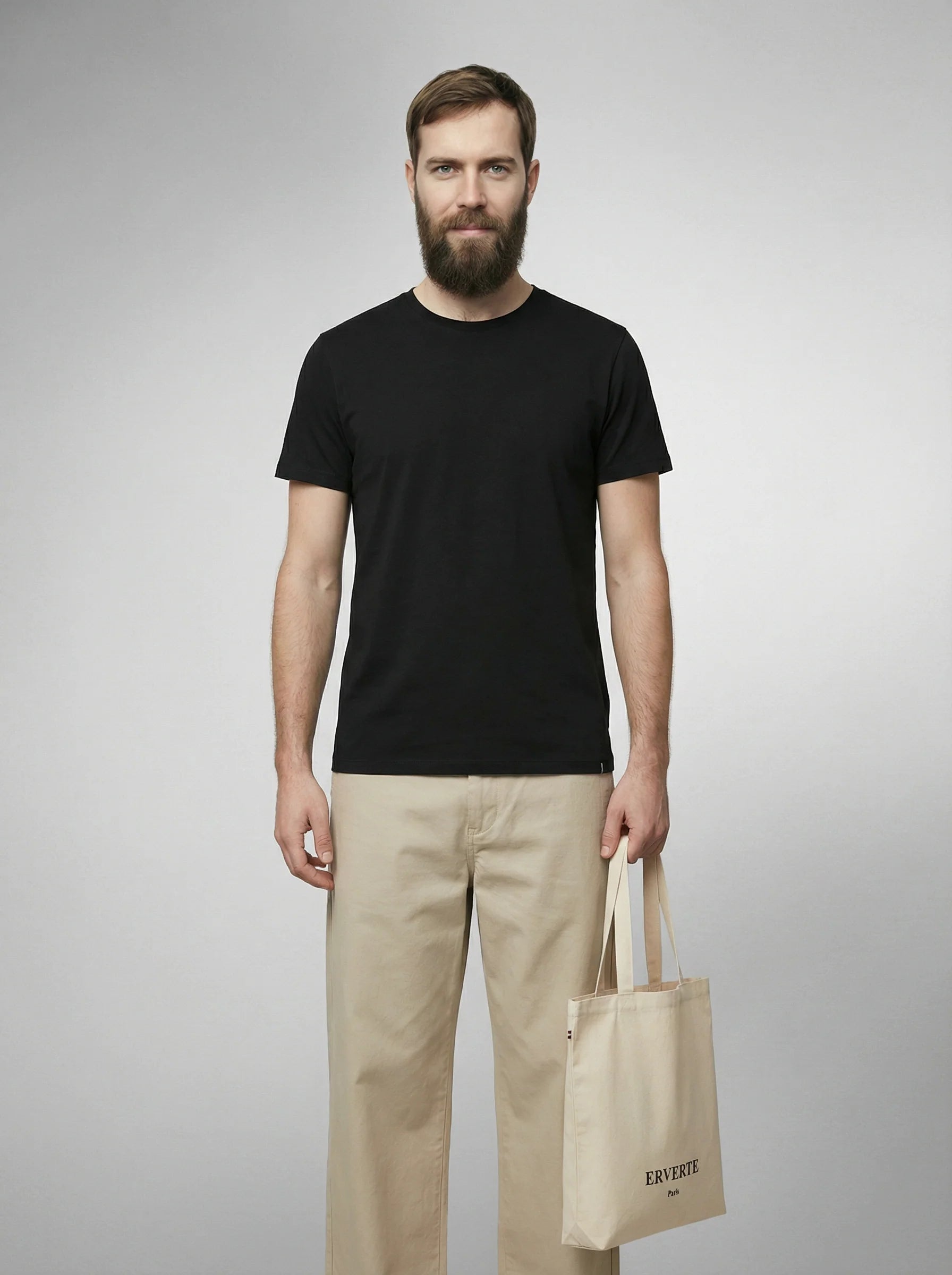 Embroidered Tote Bag – 100% Organic Cotton (Made in France)