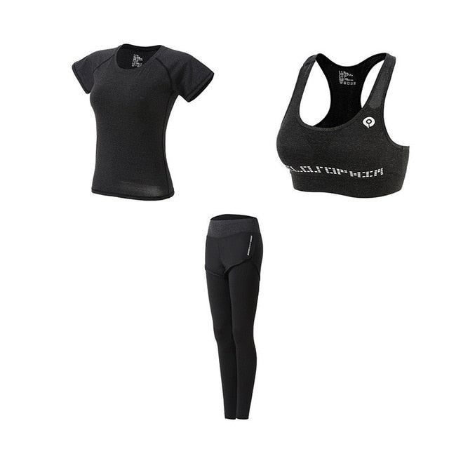 5-Piece Women’s Yoga Set – Quick Dry Fitness & Running Sportswear