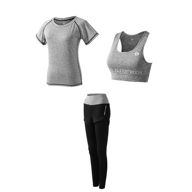 5-Piece Women’s Yoga Set – Quick Dry Fitness & Running Sportswear