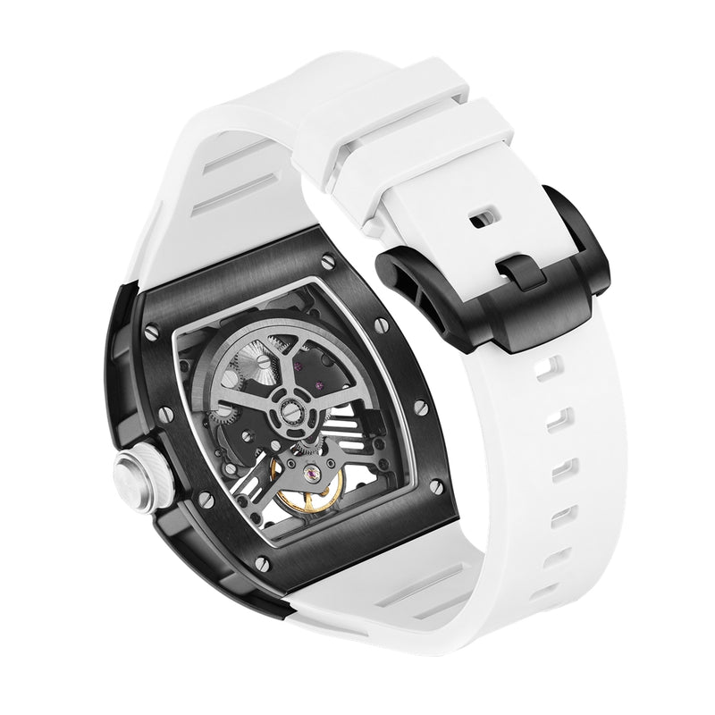 Ceas mecanic pentru bărbați, 42 mm, din oțel inoxidabil, casual, automat, impermeabil, ceas de mână