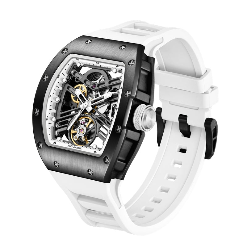 Ceas mecanic pentru bărbați, 42 mm, din oțel inoxidabil, casual, automat, impermeabil, ceas de mână