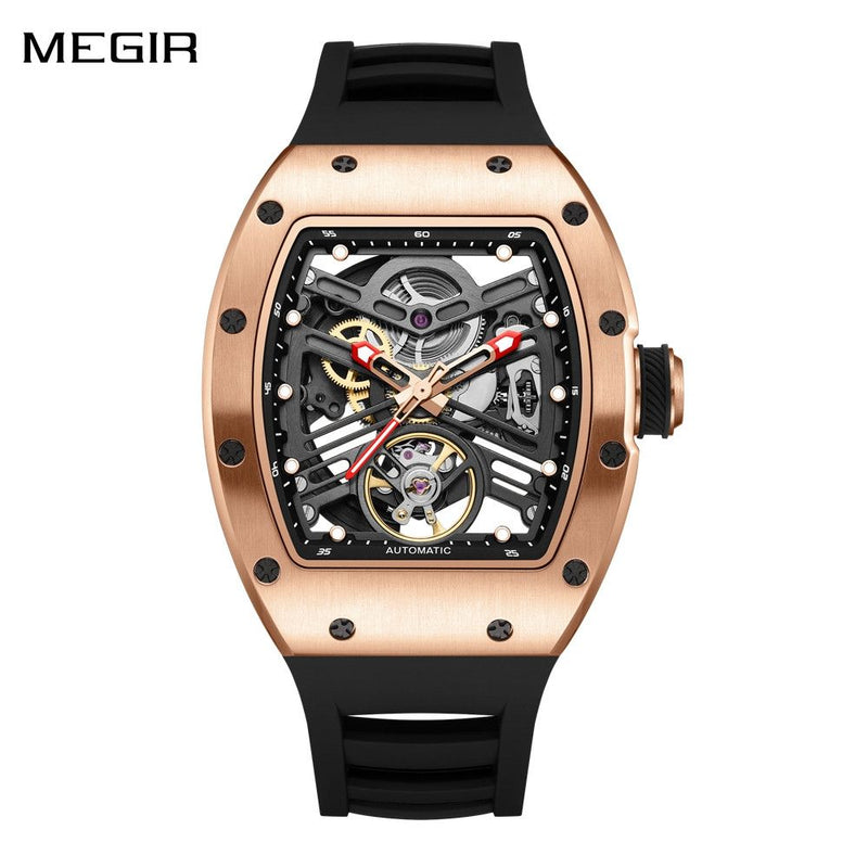 Ceas mecanic pentru bărbați, 42 mm, din oțel inoxidabil, casual, automat, impermeabil, ceas de mână