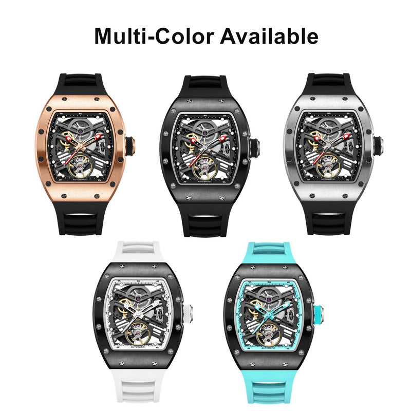 Ceas mecanic pentru bărbați, 42 mm, din oțel inoxidabil, casual, automat, impermeabil, ceas de mână