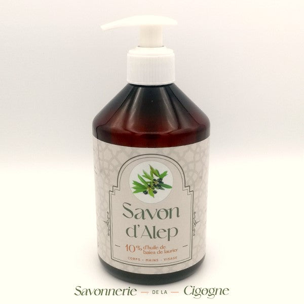 Liquid Aleppo Soap 10% Laurel Berry Oil – 500 ml