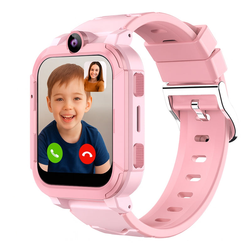 4G-Kinder-Smartwatch mit GPS-Tracker, Videoanruffunktion, Touchscreen-Kamera, wasserdicht, Lern-Smartwatch für Jungen und Mädchen