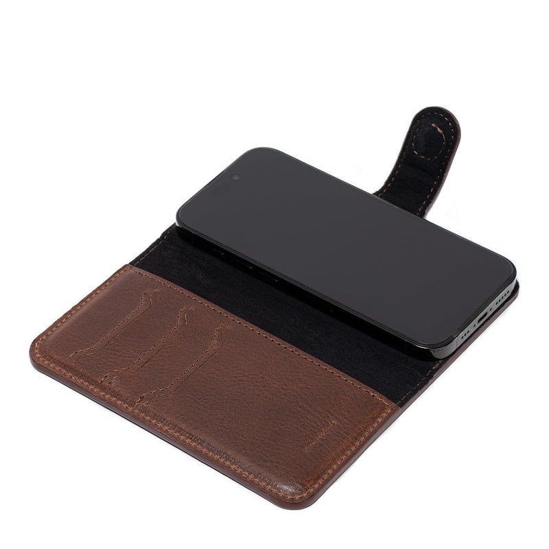 Leather Folio Case Wallet for iPhone 16 Series with MagSafe - Classic 4.0-2