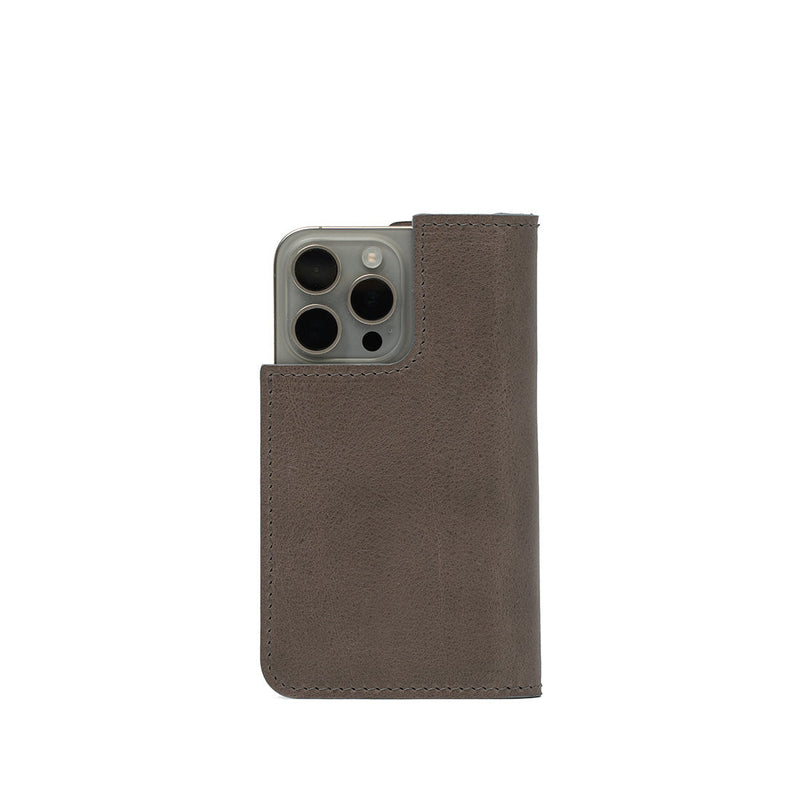 Husă portofel din piele pentru iPhone seria 16 cu MagSafe