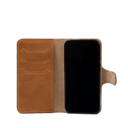 Leather Folio Case Wallet for iPhone 16 Series with MagSafe - Classic 4.0-8
