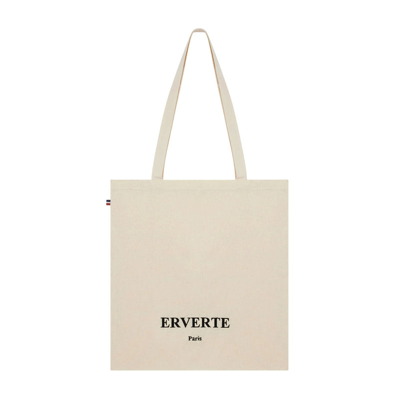 Geantă tote brodată – 100% bumbac organic (fabricată în Franța)